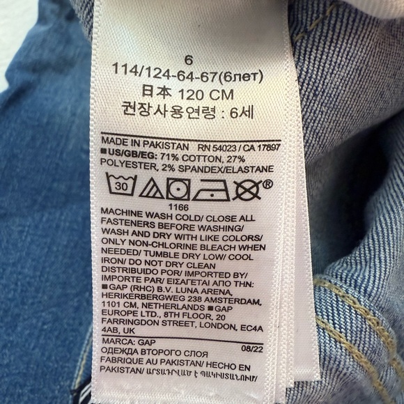 GAP Little Girls’ Size 6 Flare Jeans with adjustable elastic waist bands - Picture 7 of 7